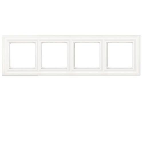 Рамка четырехместная Jung Eco Profi Deco (Ецо Профи Децо) EPD484WW