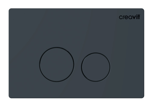 Клавиша смыва механическая Creavit GP9002.04 цвет антрацит