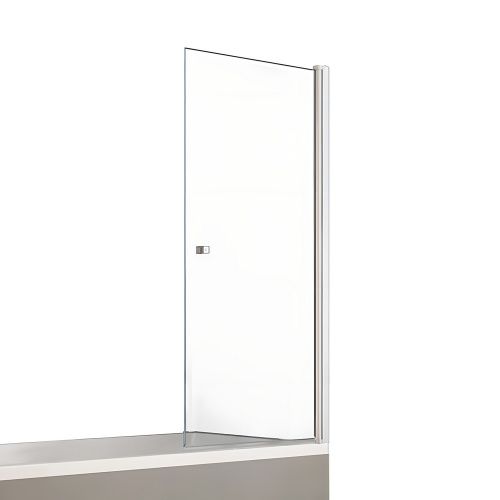 Душевая шторка на ванну New Trendy NEW SOLEO Chrome P-0025 90х140 стекло прозрачное профиль хром глянцевый ориентация универсальная