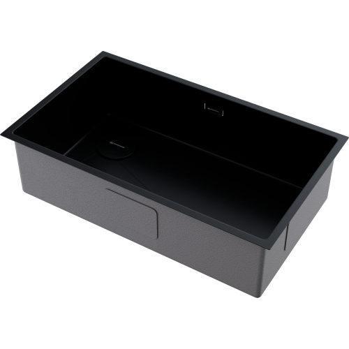 Кухонная мойка Omoikiri Taki 74-U/IF-L Side 4997473 75х20 цвет черный поверхность матовая