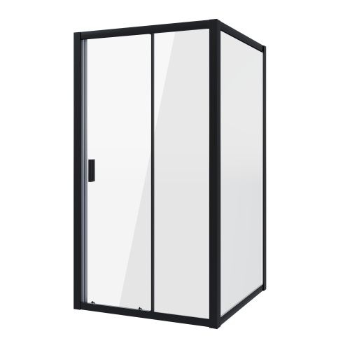 Душевой уголок Niagara Nova NG-82-8AB-A70B 80х70 стекло прозрачное профиль черный без поддона
