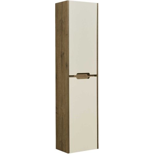 Шкаф-пенал Aquaton Оливия 1A254603OLVG0 40х25х160 подвесной цвет дуб веллингтон