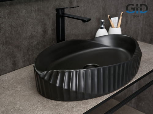 Раковина Gid Creativo 60 см Bm888 (53358) накладная цвет черный матовый