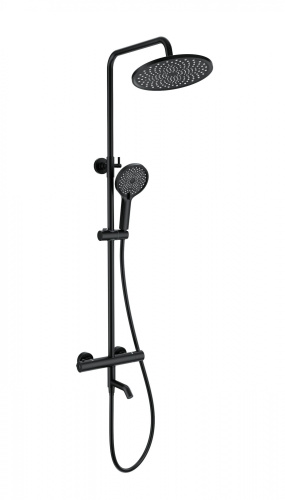 Душевая стойка Wonzon & Woghand Inn WW-B3065-T1-MB настенная цвет черный