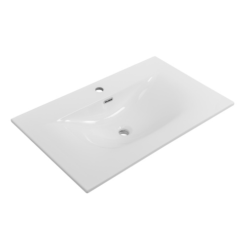 Раковина керамическая Cezares CZR-8099-100/50 100х50 накладная цвет белый 1 отверстие под смеситель