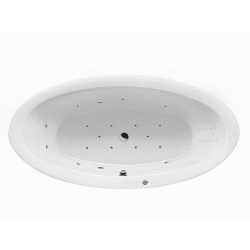 Ванна акриловая гидромассажная Excellent LUMINA WAEX.LUM19.ULTRANANO.CR 190х95 отдельностоящая овальная с каркасом