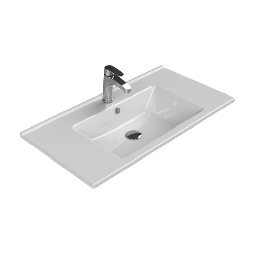 Раковина керамическая Armadi Art Capolda 876-085 85х46 накладная цвет белый 1 отверстие под смеситель