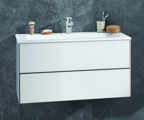 Тумба под раковину Puris Ice Line WUA339023(894/194-307) 90х47х48 подвесная цвет белый матовый