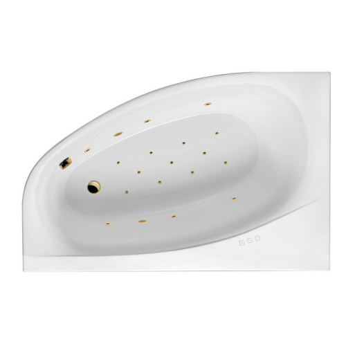 Ванна акриловая гидромассажная Excellent KAMELEON WAEX.KML17.RELAX.GL 170х110 пристенная асимметричная с каркасом