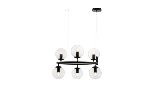 Люстра подвесная Lumina Deco Ceredo (Цередо) LDP 6034-6 RND BK