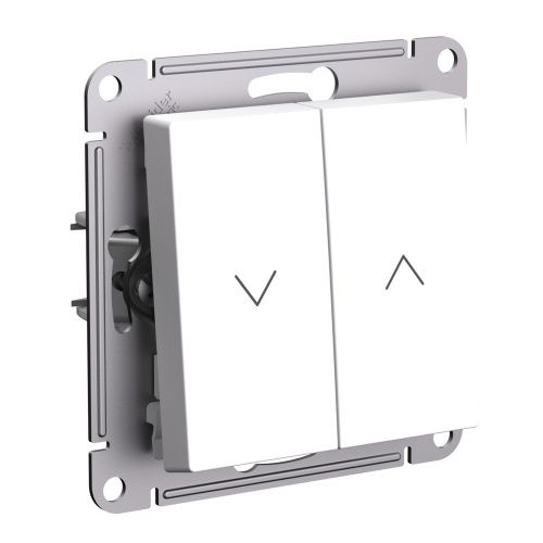 Выключатель 2-клавишный для жалюзи 10А Systeme Electric AtlasDesign (АтласДесигн) ATN001319