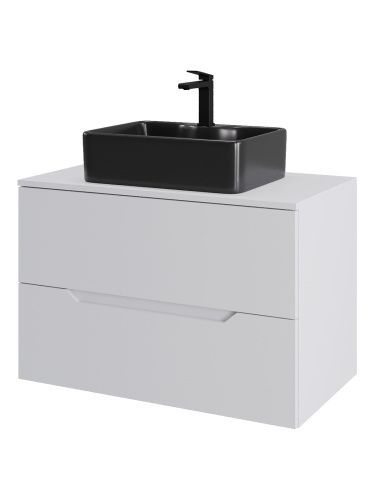 Тумба с раковиной Orange Line Li-80TuwMDF+B01-475MB 81х46х68