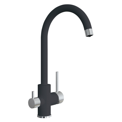 Смеситель для кухни Florentina Клио 333.13Н.2123.102 на раковину черный
