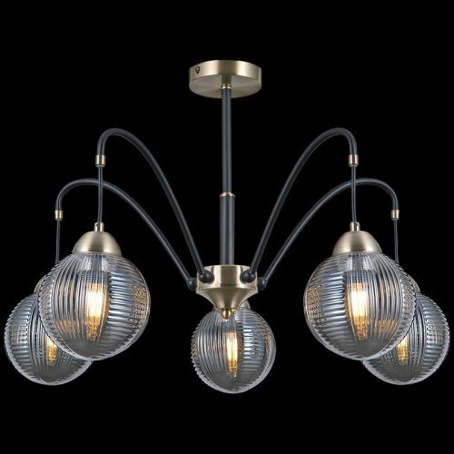 Люстра на штанге Illumico IL0433 IL0433-5PSQ-79 BK AB