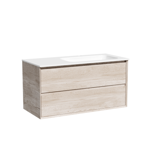 Тумба под раковину Sancos Marmi 2.0 MR2.0100REG 100х45х52 подвесная цвет дуб галифакс натуральный