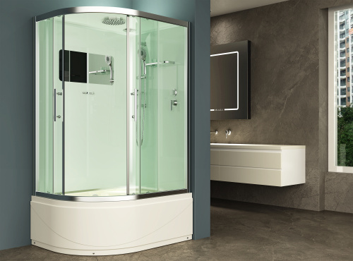 Душевая кабина Esbano ELEGANCIA ESKB129CRBR 120х90 ассиметричная