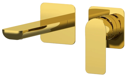 Смеситель для раковины Remer Infinity I15PDO встраиваемый в стену золото глянцевое