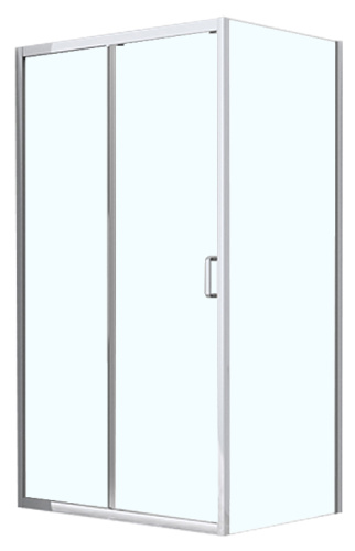 Душевой уголок Azario  AZ-NAC1131 L 1200 120x200 стекло прозрачное профиль серебро без поддона