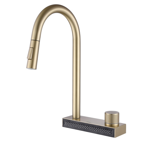 Смеситель для кухни ABBER Wasser Kreis AF8114G на мойку золото матовое