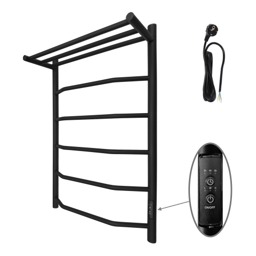 Полотенцесушитель Маргроид Вид 6 06-8050-1051-9005R 53х81 электрический черный матовый