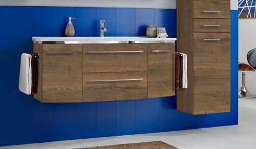 Тумба под раковину Marlin 3040city WKBTAAT12(226/426) 120х47х48 подвесная цвет дуб коричневый