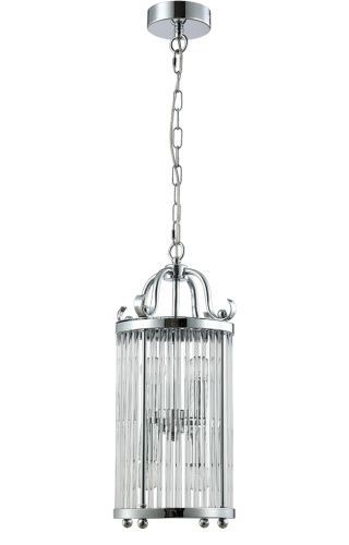 Светильник подвесной Crystal Lux Tadeo (Тадео) TADEO SP4 D200 CHROME/TRANSPARENTE