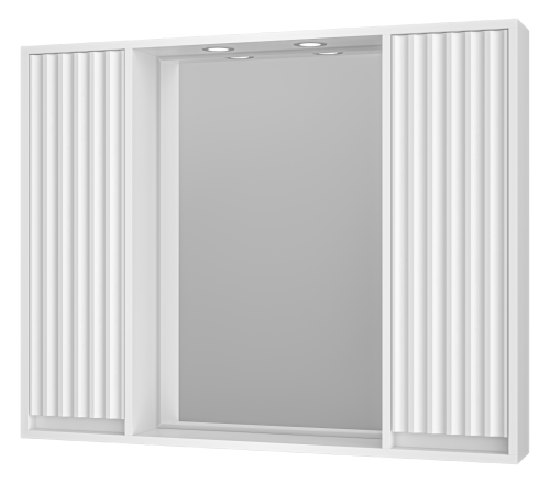 Зеркало-шкаф Brevita Balaton BAL-04100-01-011 98х14х80 подвесной цвет белый Зеркало-шкаф Brevita Balaton BAL-04100-01-011 98х14х80 подвесной цвет белый