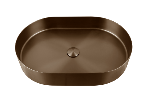 Раковина из нержавеющей стали AltroBagno Eterno AltroBagnoEterno001028BrAn 59х39 накладная цвет бронза состаренная