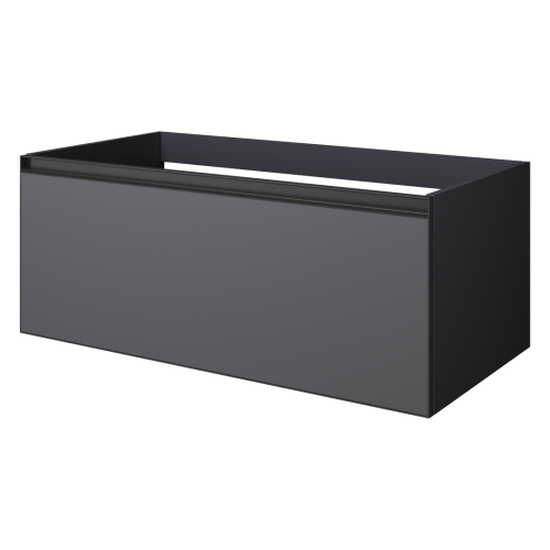 Тумба под раковину Armadi Art Quatro 790-M1-100-A-A 100х50х40 подвесная цвет антрацит
