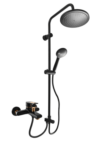 Смеситель для ванны и душа RavSlezak COLORADO CO354.5/3CMATZ настенный черный матовый