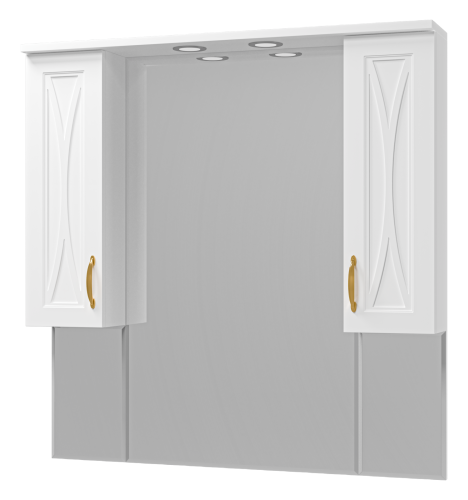 Зеркало-шкаф Misty Амбра П-Амб02100-0122Я 98х18х100 подвесной