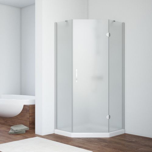 Душевой уголок Vegas-Glass AFA-Pen TUR+NOVO AFA-Pen NOVO 90 07 10 R 90х90 стекло матовое профиль хром без поддона