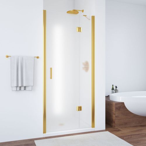 Душевая дверь Vegas-Glass AFP TUR+NOVO AFP TUR NOVO h1890 90 09 10 R 90х190 стекло матовое профиль золото