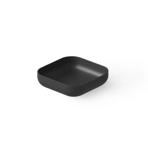 Раковина керамическая Dea Design Washbasins DD9102 400 16 40х40 накладная цвет черный без отверстий под смеситель