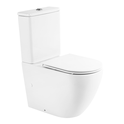 Унитаз напольный с бачком BelBagno SFERA-R BB2141CPR/BB870SC белый с сиденьем микролифт безободковый каскадный смыв