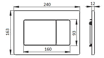 Клавиша смыва Boheme 650-BR бронза - фото 2