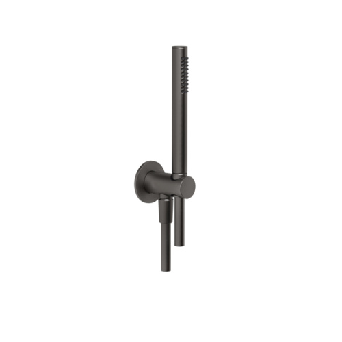 Душевой гарнитур Gessi Anello 63329#707 настенный  черный Душевой гарнитур Gessi Anello 63329#707 настенный  черный