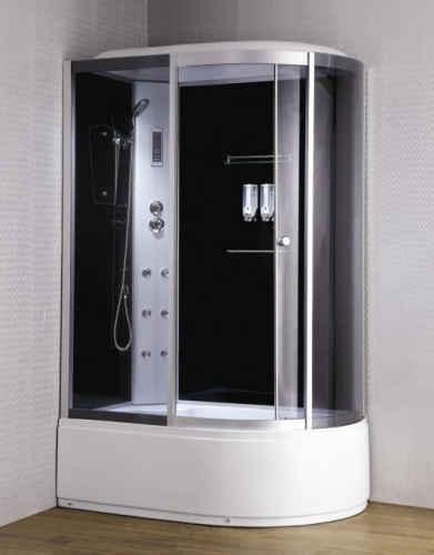 Душевая кабина Loranto CS-007 CS-007-1L 120-85 85х120 асимметричная с крышей