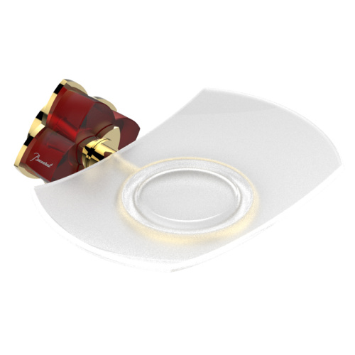 Мыльница THG Petale de Cristal rouge U6C-F01-500