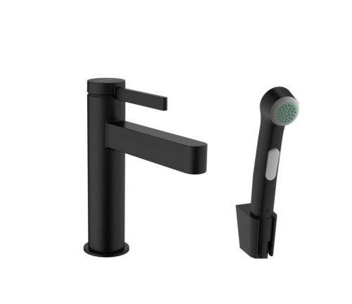 Смеситель Hansgrohe 76210670 на раковину/столешницу черный матовый