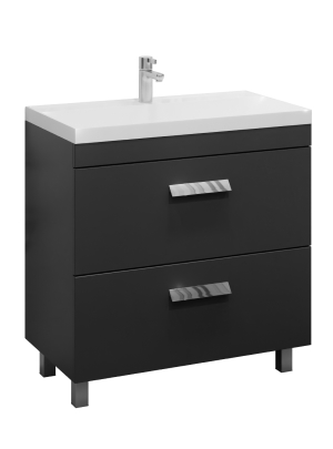 Тумба под раковину Velvex ORLANDO tnORL.80-232 80х45х80 напольная цвет серый