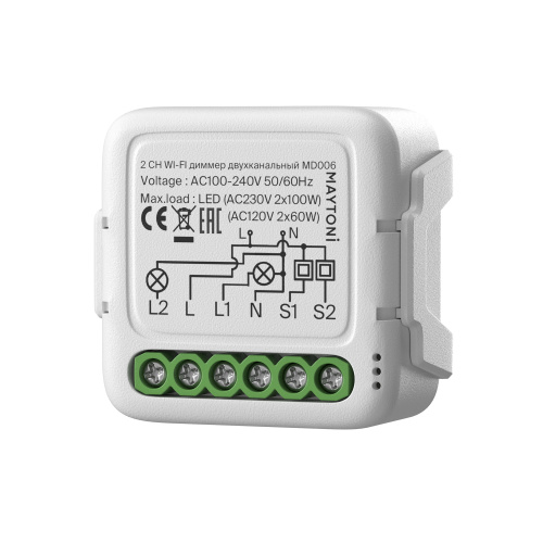 Wi-Fi диммер двухканальный Maytoni Lighting control MD006