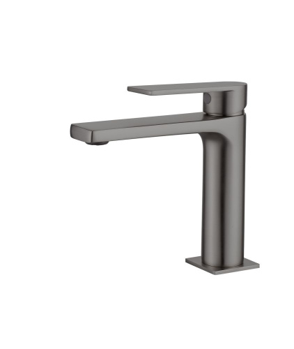 Смеситель AQG Alpha 01ALP100GM на раковину оружейная сталь