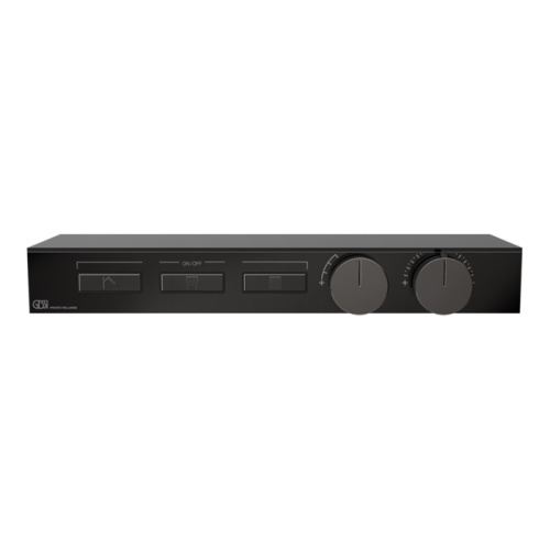 Смеситель для душа Gessi Hi-Fi 63024#706 встраиваемый в стену черный с термостатом (внешняя часть)