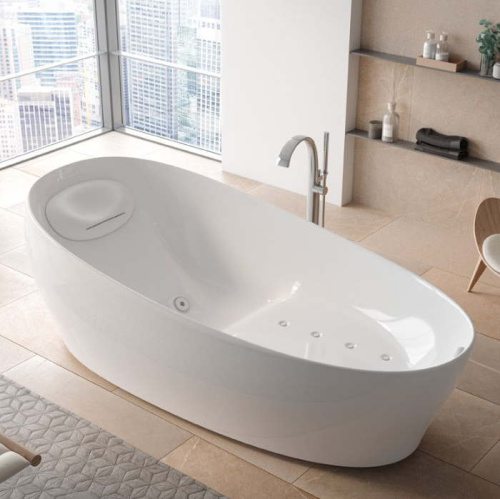 Ванна из искусственного камня Toto Neorest PJYD2200PWEE#GW 220х105 отдельностоящая овальная