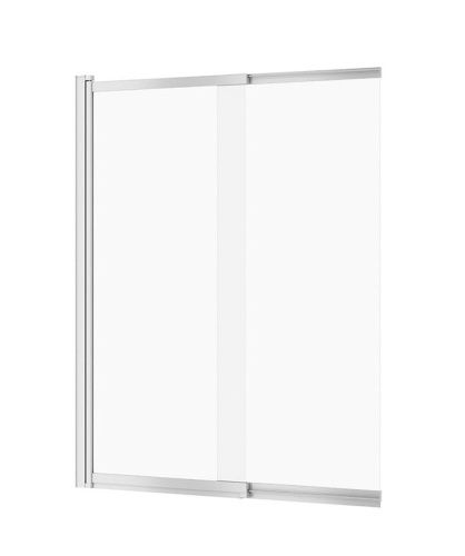 Душевая шторка на ванну New Trendy Sensi P-0037 85х150 стекло прозрачное профиль хром глянцевый ориентация универсальная