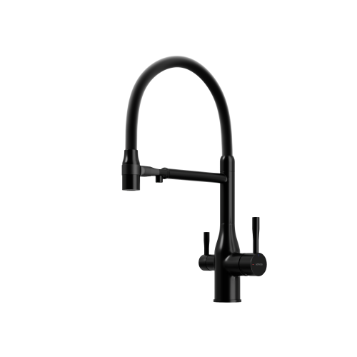 Смеситель для кухни Sancos Garda SC4009MB на мойку черный матовый/черный