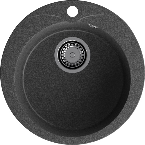 Кухонная мойка Granfest Rondo R-480 графит 48х48 цвет графит