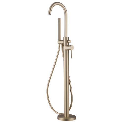 Смеситель ABBER Wasser Kreis AF8115G напольный золото матовое