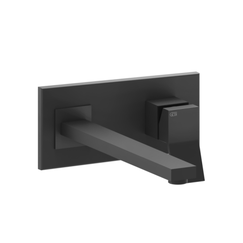 Смеситель Gessi Rettangolo K 53090/299 настенный встраиваемый черный матовый